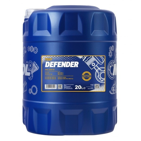 MANNOL 7507 масло моторное Defender 10W-40 (20л) 1191