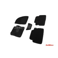 Ворсовые 3D коврики FORD C-MAX 2003-2010 (Черные) комплект SEINTEX 71686
