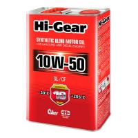 HI-GEAR масло моторное SYNTHETIC BLEND 10W-50 (4л) 	HG1154