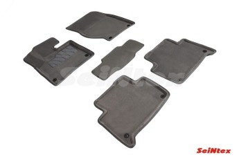 SEINTEX Ворсовые 3D коврики AUDI Q7 2005-2015 серые (комплект) 88033