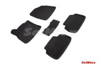 SEINTEX Ворсовые 3D коврики KIA CEE'D III 2018- черные (комплект) 90536