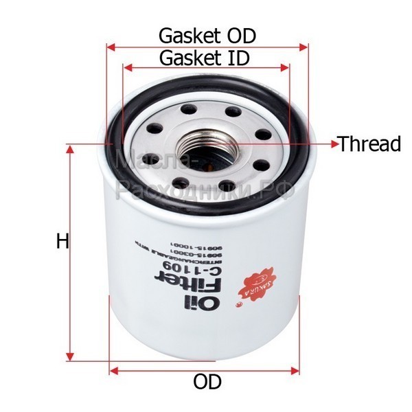 Фильтр масляный C110/Sak-C1109 Sakura