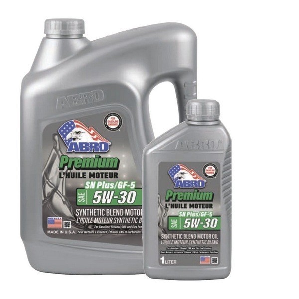 Масло моторное ABRO Premium Synthetic BLEND 5W-30 SN Plus (1л) MO-SB-5-30-SNP-1L-F