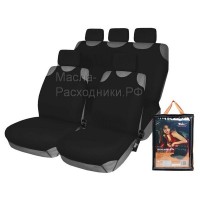 Чехлы-майки "F-1K" комплект передние/задние, цвет черный, полиэстер AIRLINE ASCF1K