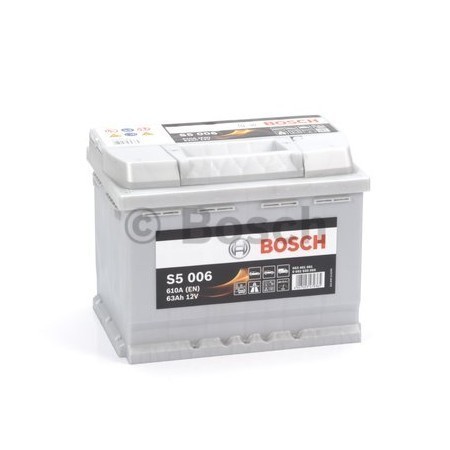 BOSCH Аккумулятор S5 12V 63Ah 610A (+/-) 0092S50060