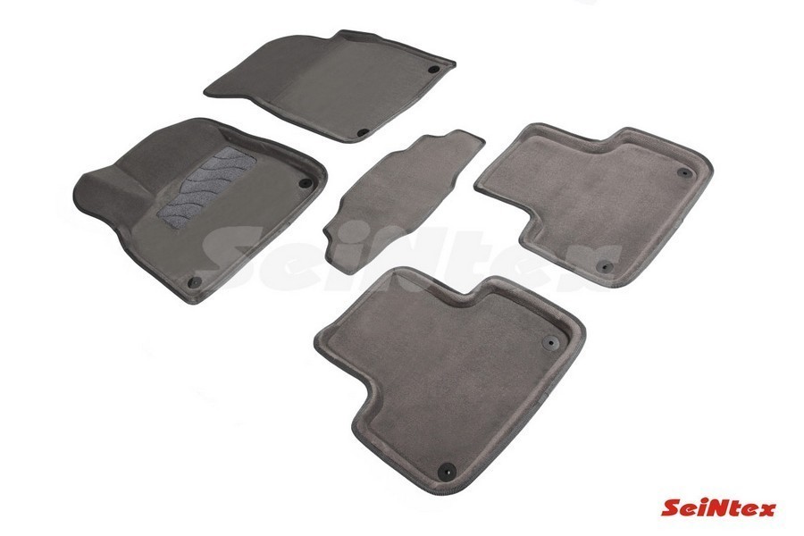 SEINTEX Ворсовые 3D коврики AUDI Q7II 2015- серые (комплект) 89591