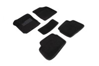SEINTEX Ворсовые 3D коврики KIA CEE'D 2007-2012 черные (комплект) 71694