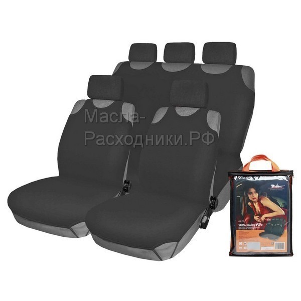 Чехлы-майки "F-2K" комплект передние/задние, цвет серый, полиэстер AIRLINE ASCF2K