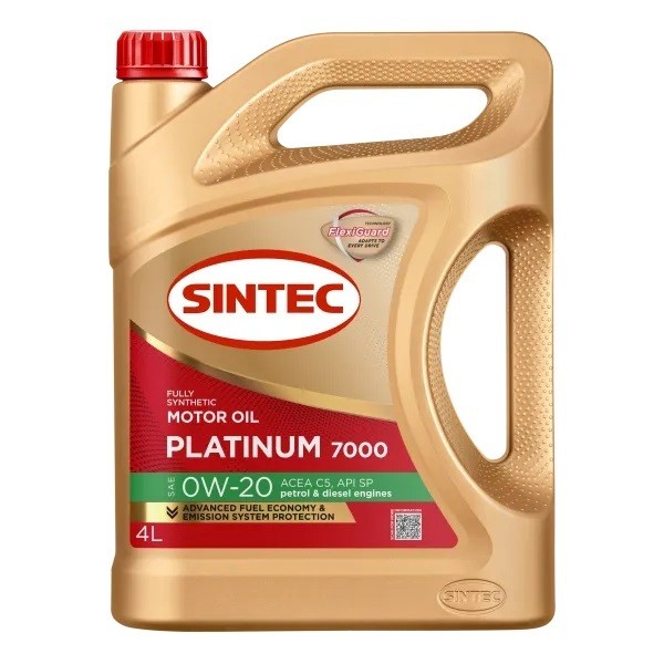 Масло моторное 0W-20 SINTEC PLATINUM 7000 C5 SP (4л) 103942