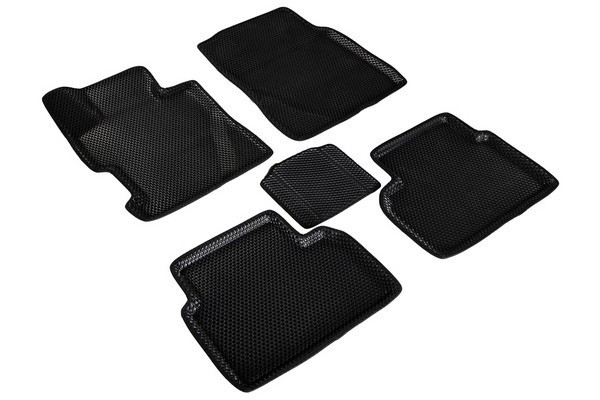 Коврики 3D EVA "РОМБ" Honda Civic VIII Sedan 2006-2012 черные (комплект) SEINTEX 95298