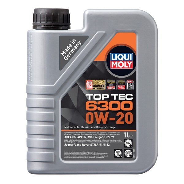 Масло моторное LIQUI MOLY Top Tec 6300 0W-20 C5, SN, MB 229.71 (1л) 21216