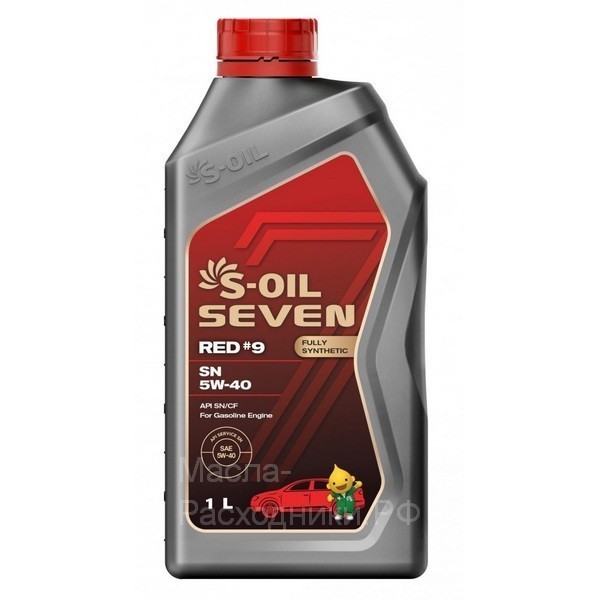 Масло моторное S-oil SEVEN RED9 SN 5W-40 (1л) E107618 DRAGON