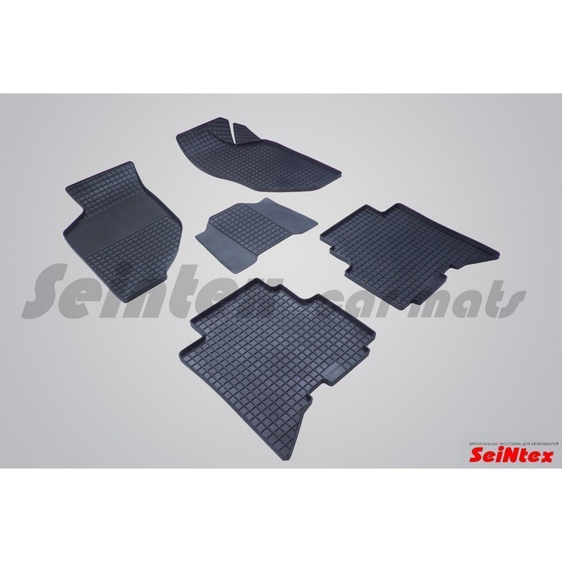 Коврики резиновые с рисунком "Сетка" GREAT WALL HOVER H5 2010- (комплект) SEINTEX 83238