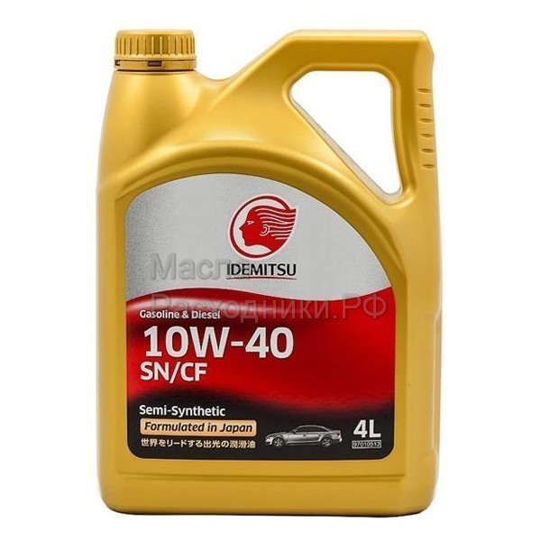 Масло моторное IDEMITSU 10W-40 SN/СF (4л) 30015049746