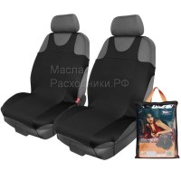 Чехлы-майки "F-3" передние (2 шт), комбинированные, цвет черный, полиэстер AIRLINE ASCF3