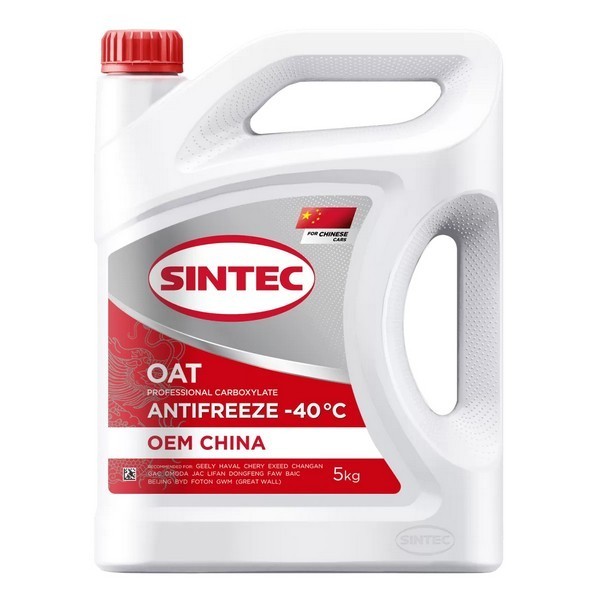 Антифриз A-40 Sintec OEM China OAT (КРАСНЫЙ) (5кг) 6145011
