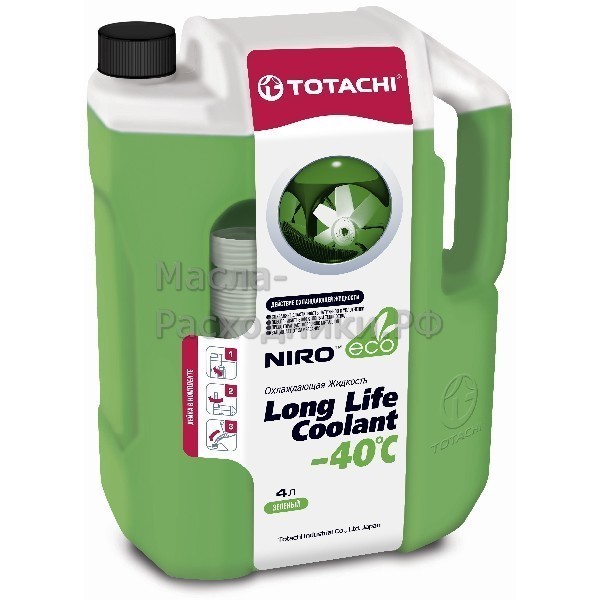 Антифриз TOTACHI LLC NIRO (зеленый), -40 гр. С (4л) 4589904924057