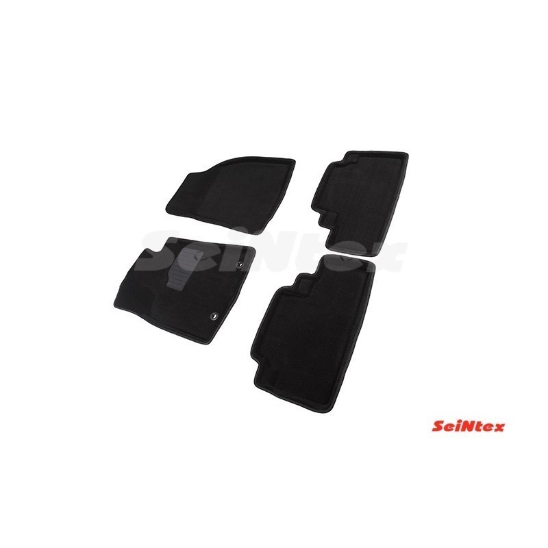 Ворсовые 3D коврики LEXUS RX III 2009-2015 (Черные) комплект SEINTEX 81961
