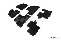 SEINTEX Ворсовые 3D коврики KIA SORENTO PRIME 2015- черные (комплект) 89667