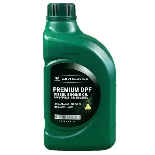 Масло моторное Hyundai-KIA Premium DPF Diesel 5W-30 C3 (1л) / 05200-00120