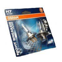 Автолампа г/с H7 (55W) PX26d (NIGHT BREAKER PLUS) блистер 12V 64210NBP-02B 4008321548252 OSRAM (комплект 2 шт)