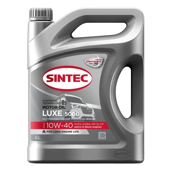 Масло моторное 10W-40 SINTEC LUXE 5000 A3/B4 SL/CF (6л) 106415