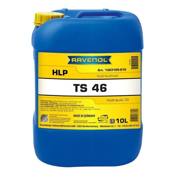 Масло гидравлическое Ravenol Hydraulikoel TS 46 (20л) 132310502001999