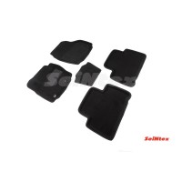 Ворсовые 3D коврики FORD GALAXY 2006-2015 (Черные) комплект SEINTEX 81950