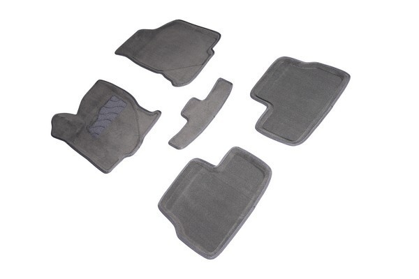 SEINTEX Ворсовые 3D коврики DATSUN On-Do Mi-Do 2014- серые (комплект) 91866