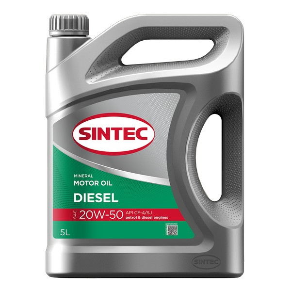 Масло моторное 20W-50 SINTEC DIESEL CF-4/CF/SJ (5л) 102541