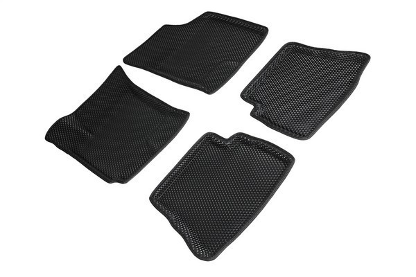 Коврики 3D EVA "РОМБ" Hyundai Getz 2002-2011 черные (комплект) SEINTEX 95369