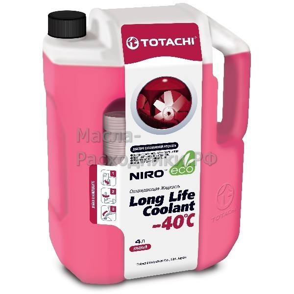 Антифриз TOTACHI LLC NIRO (красный), -40 гр. С (4л) 4589904924088