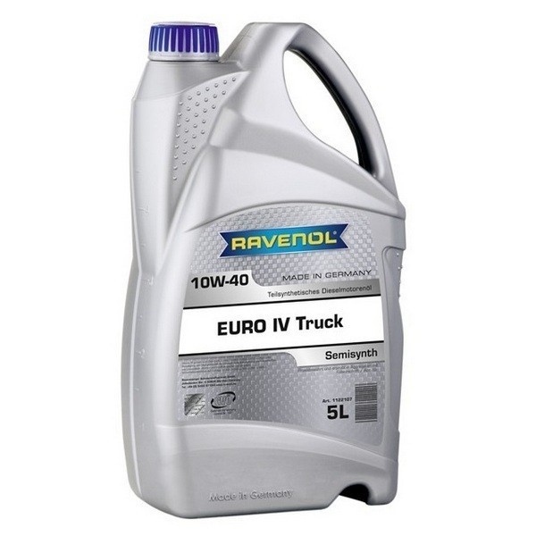 Масло моторное RAVENOL Euro IV Truck 10W-40 (5л) 1122107-005-01-999