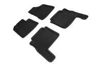 Коврики 3D EVA "РОМБ" Hyundai Santa Fe II рест 2010-2012 черные (комплект) SEINTEX 95287