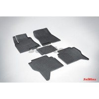 Коврики резиновые с рисунком "Сетка" MITSUBISHI PAJERO IV 2006- (комплект) SEINTEX 00561