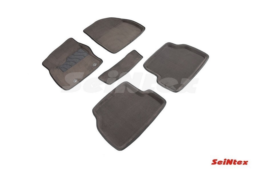 SEINTEX Ворсовые 3D коврики FORD FOCUS II 2008-2011 серые (комплект) 71716