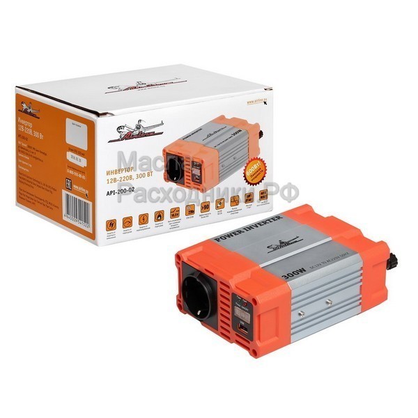 Инвертор 12В-220В, 300 Вт AIRLINE API20002