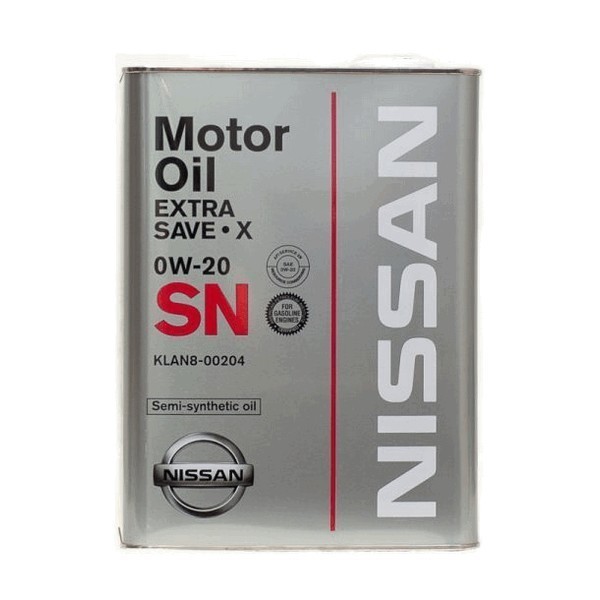 Масло моторное KLAN8-00204 Nissan Extra Save X 0W-20 SN (4л)