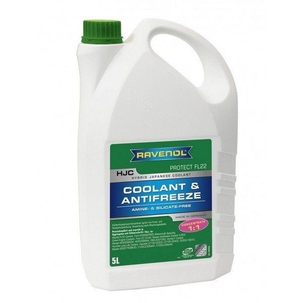 Антифриз Ravenol HJC Protect FL22 концентрат (зеленый) (5л) 141012200501999