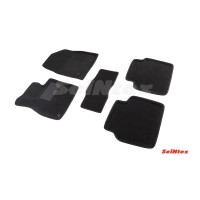Ворсовые 3D коврики MAZDA 6 new 2012- (Черные) комплект SEINTEX 83711
