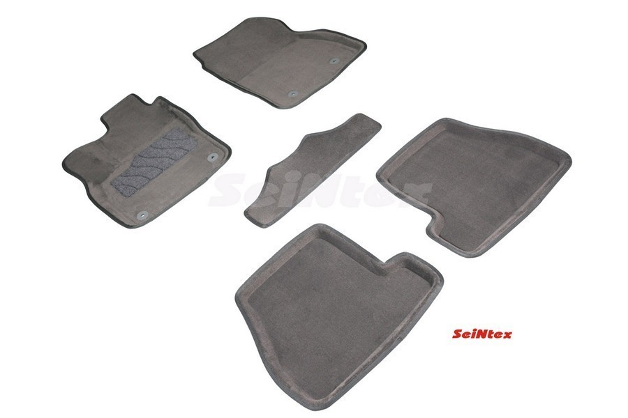 SEINTEX Ворсовые 3D коврики FORD FOCUS 3 (MКПП) 2015- серые (комплект) 89879