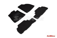 SEINTEX Ворсовые 3D коврики LEXUS RX 3 2009-2015 черные (комплект) 89882