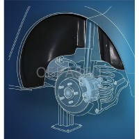 NOVLINE Подкрылок RENAULT SANDERO STEPWAY 14- хетчбэк (задний,правый) / NLL4136004