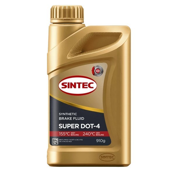 Жидкость тормозная ДОТ-4 Sintec SUPER (910 гр) 800737