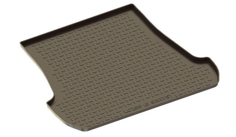 Коврик в багажник TOYOTA Land Cruiser 200 Рестаил (5 мест) 2012- (полимерный) черный SEINTEX 86716