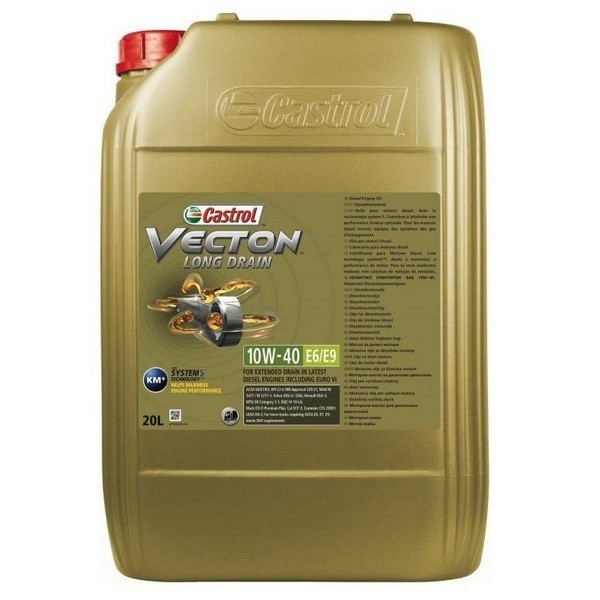 CASTROL Vecton Long Drain 10W-40 E6/E9 System PRO Моторное масло д/ком.техники (20л) 15B9D0