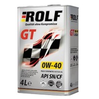 Масло моторное ROLF GT 0W-40 SN/CF (4л) 322307