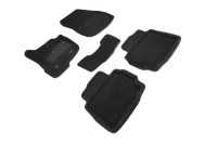 Ворсовые 3D коврики FORD MONDEO V 2015- (Черные) комплект SEINTEX 86402