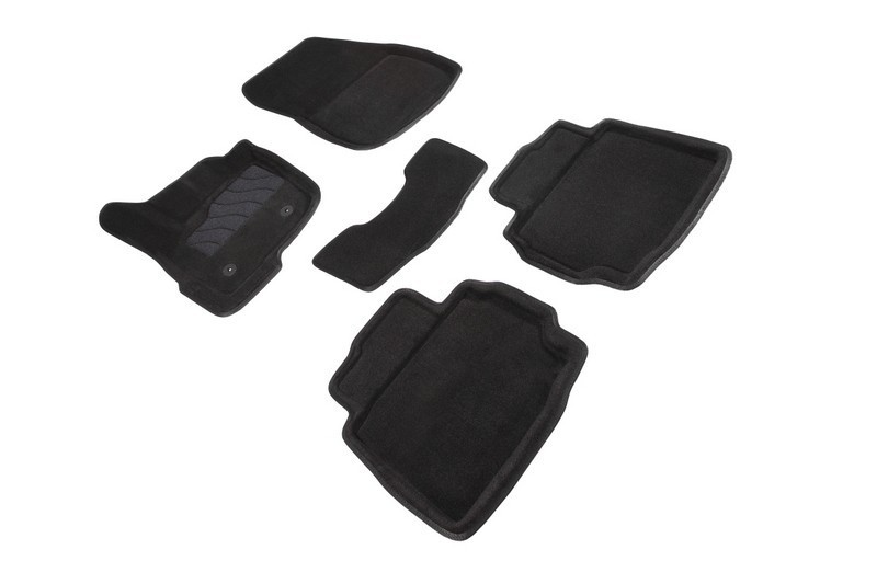 Ворсовые 3D коврики FORD MONDEO V 2015- (Черные) комплект SEINTEX 86402
