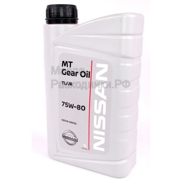 NISSAN Gear Oil TL/JR Type 75W-80 Жидкость трансмиссионная (пластик) (1л) / KE91699935R